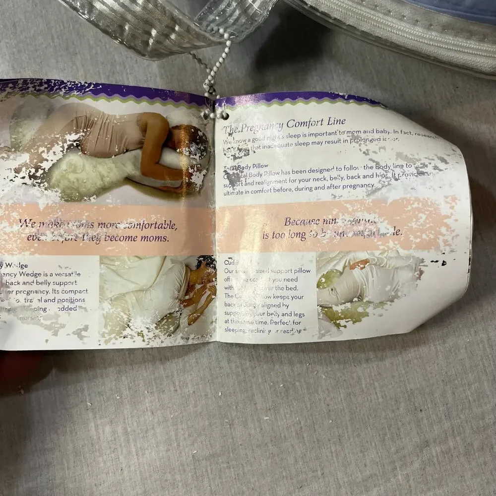 Vintage Boppy Bare Naked Nursing Pillow w/ Blue Vine & Jungle Covers Baby‎